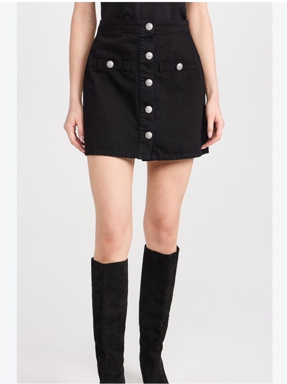 NWT L'AGENCE Black Mini Skirt
